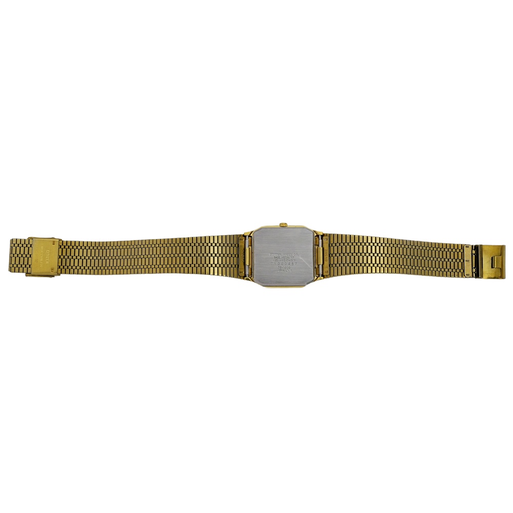 Citizen Vintage Gold Plated 1980's Tank Wrist Watch Quartz - Picture 5 of 8